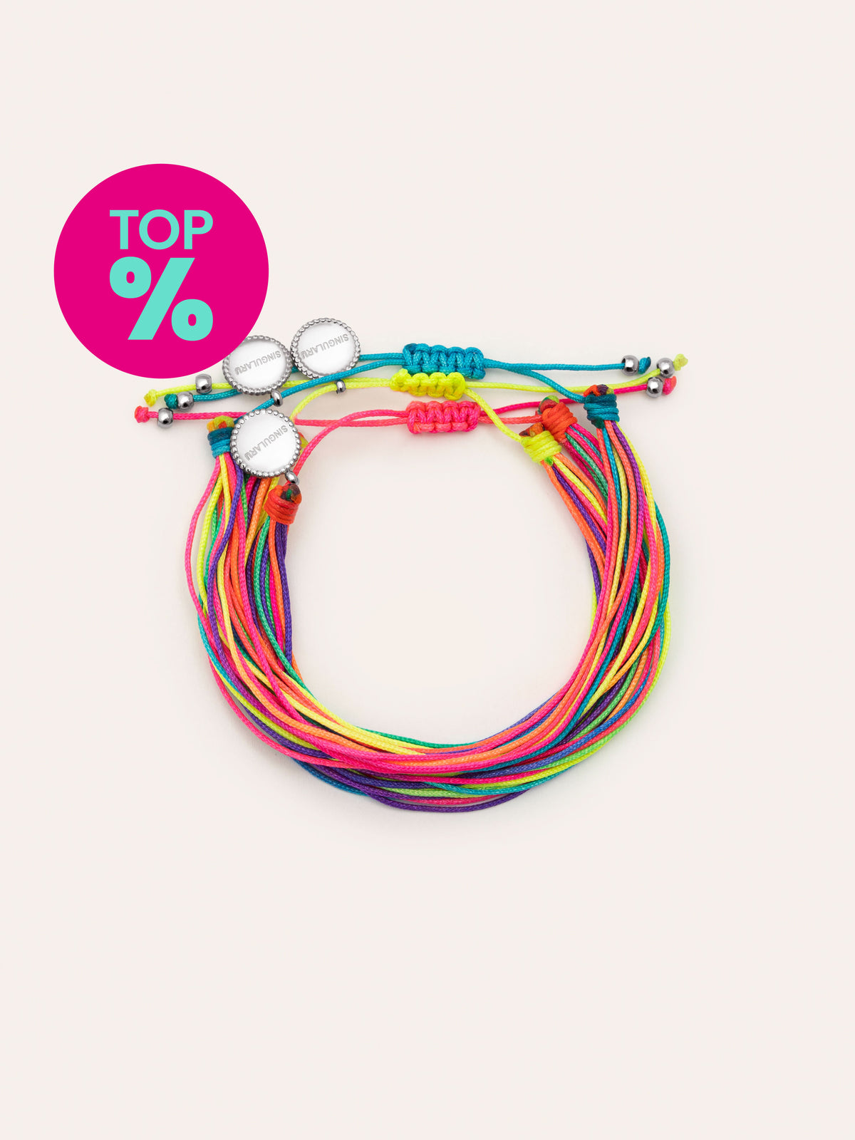 3 Pack Rainbow Fruits Stainless Steel Bracelets en Singularu