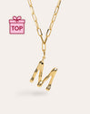 Chic Letter XL Personalized Gold Necklace