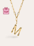 Chic Letter XL Personalized Gold Necklace