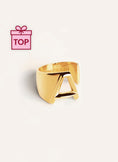 Letter Signet Personalized Gold Ring