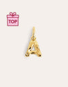 Letter Organic Gold Charm 