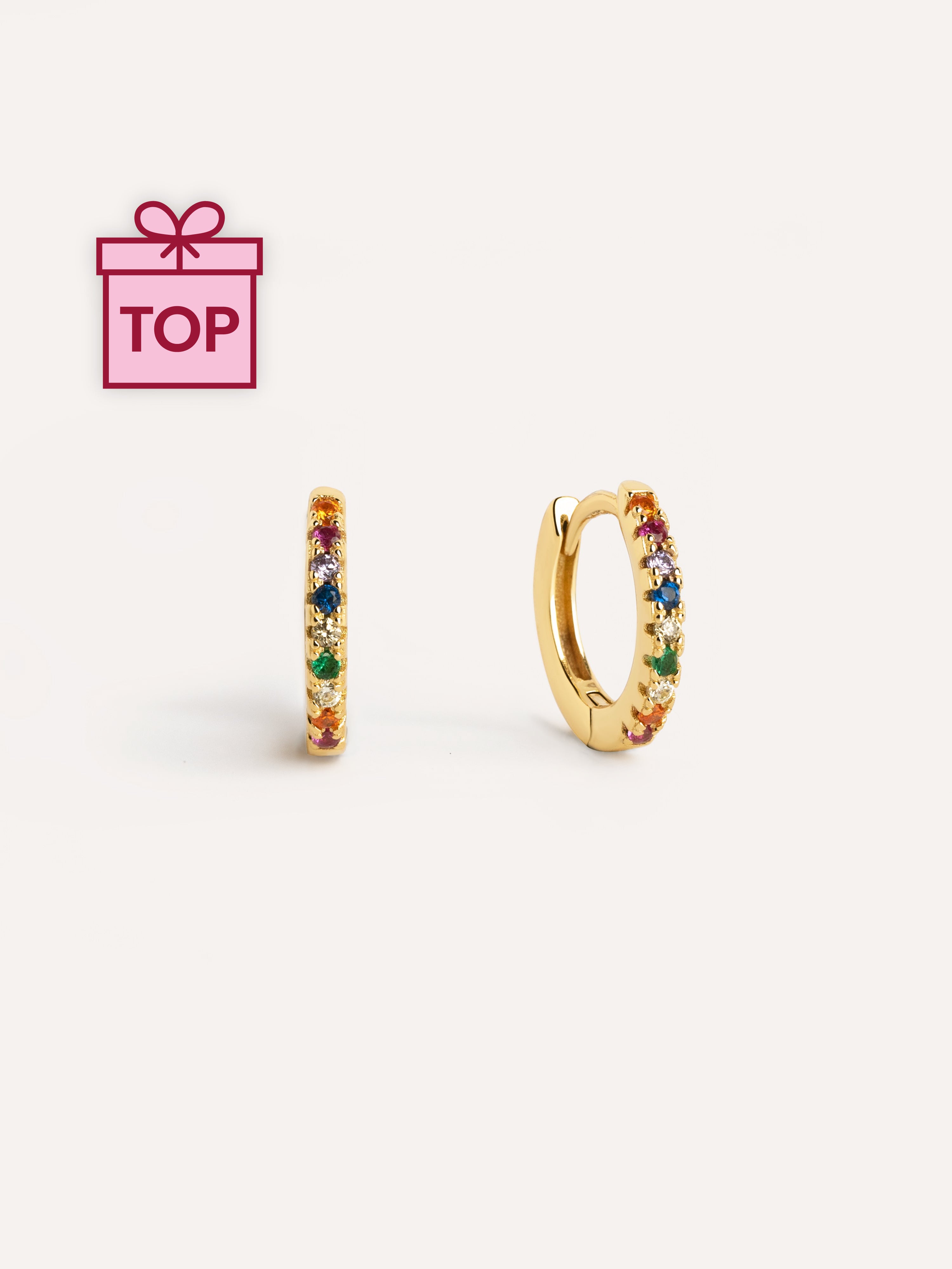 Colors Gold Hoop Earrings
