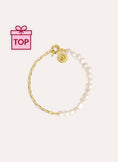 Chic Pearl Stainless Steel Gold Bracelet