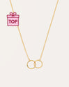 Circles Twist Gold Necklace