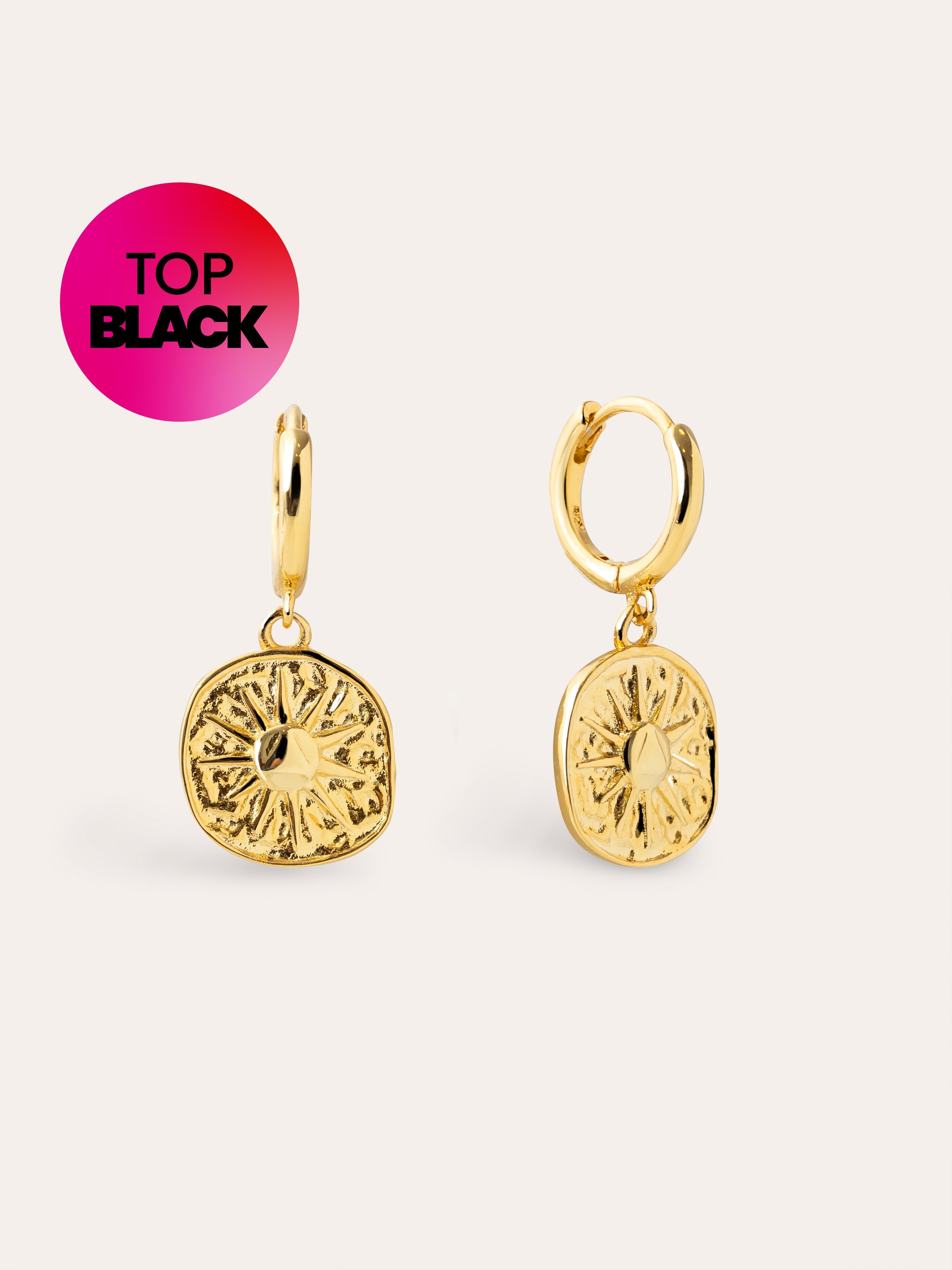 Solstice Sun Hoop Earrings 