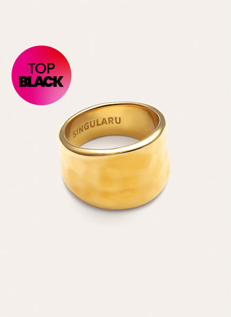 Anillo My Ocean Acero Baño Oro