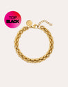 Big Rope Stainless Steel Gold Bracelet