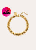 Big Rope Stainless Steel Gold Bracelet