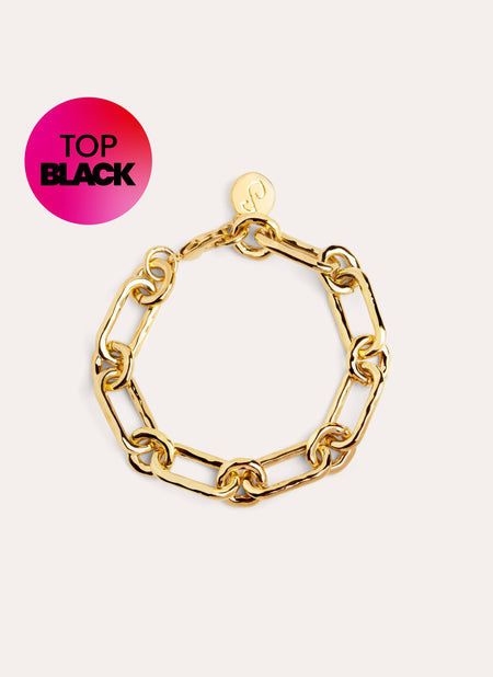 Zambia Link Gold Bracelet