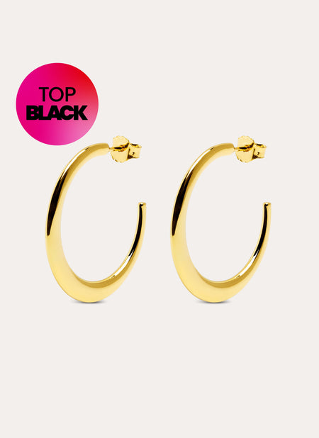 Cenit Gold Hoop Earrings