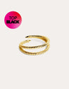Double Twist Gold Ring