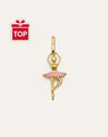 Ballerina Gold Charm