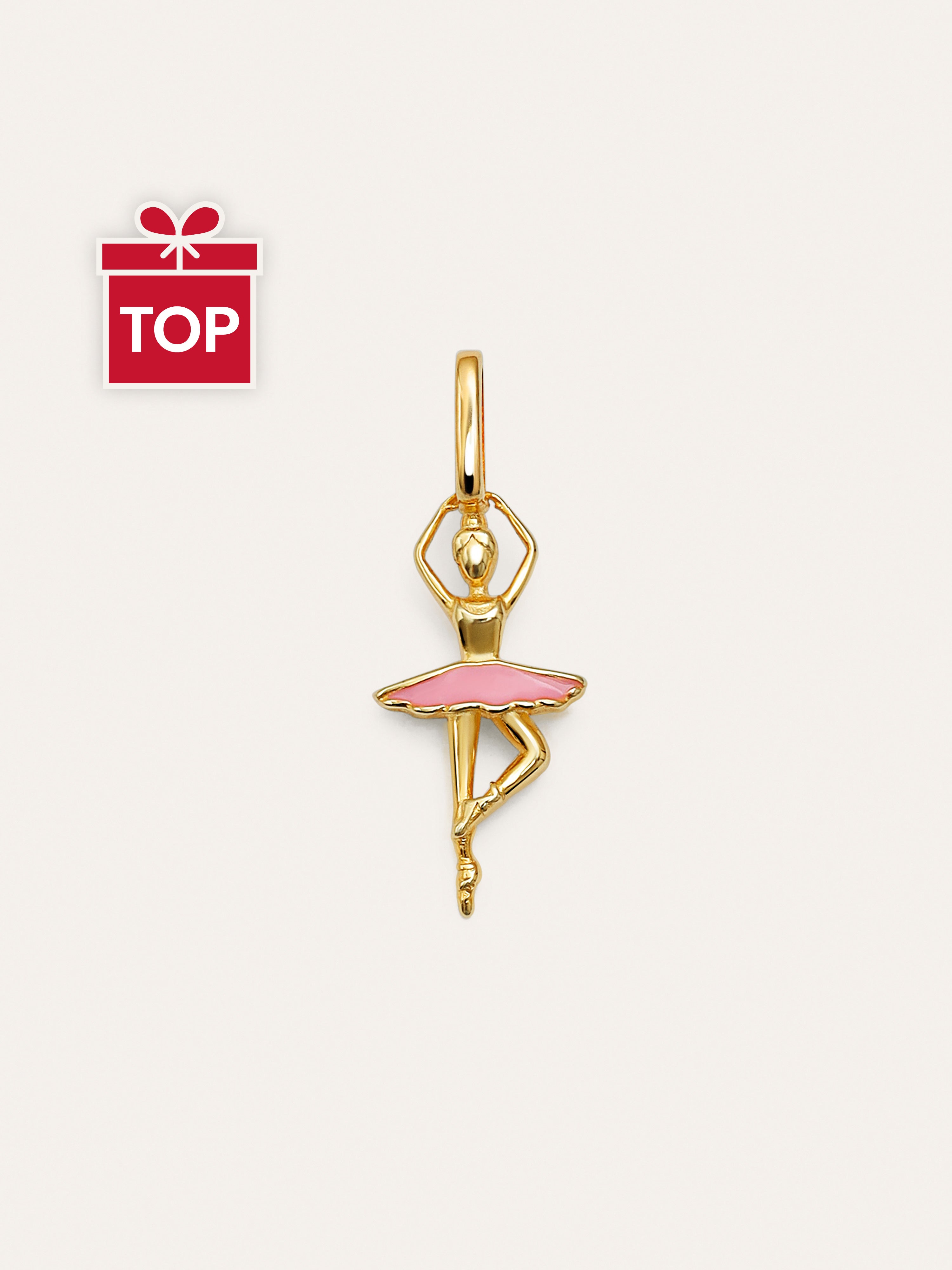 Ballerina Gold Charm