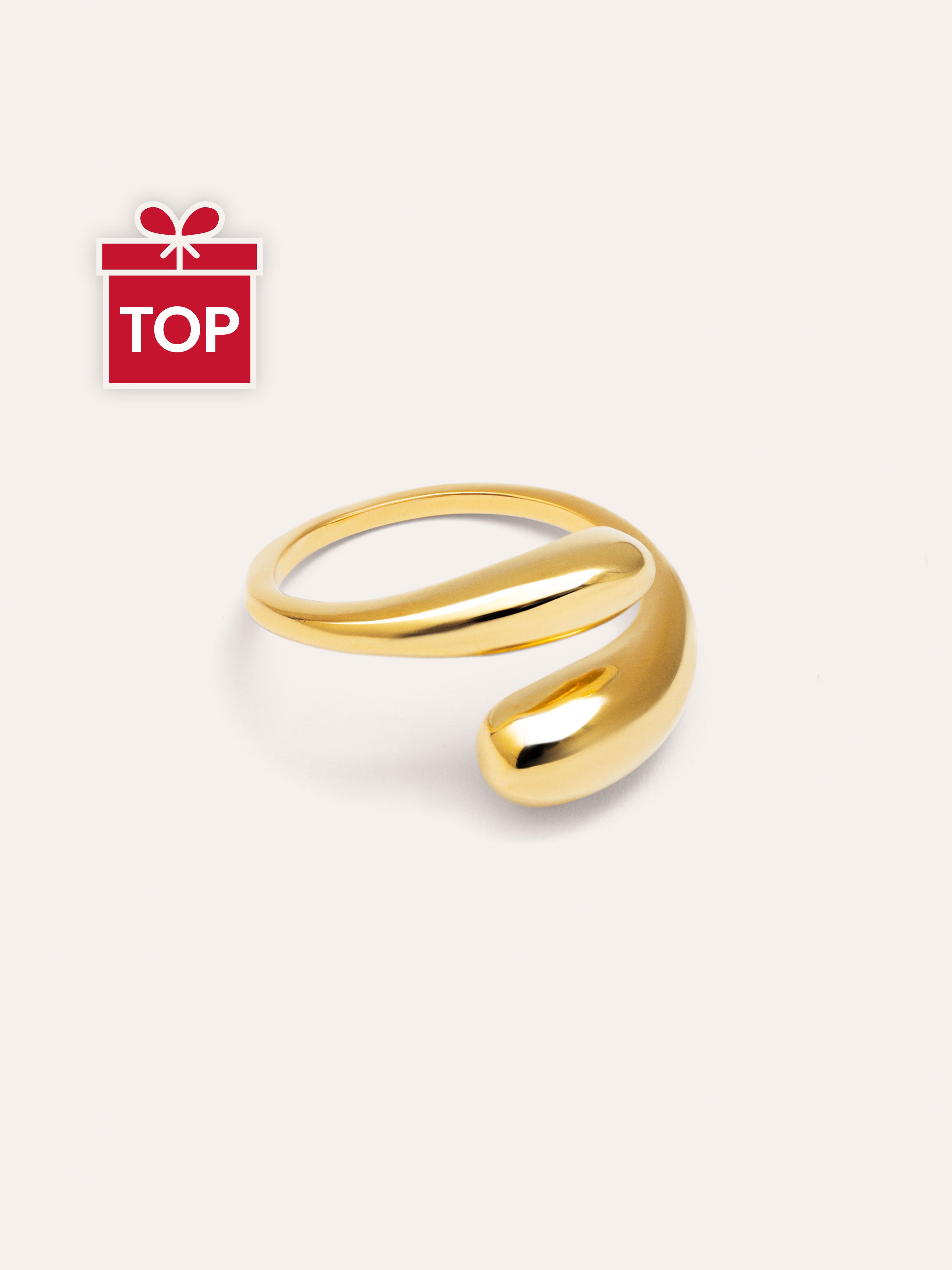 Anillo Abbraccio Acero Baño Oro