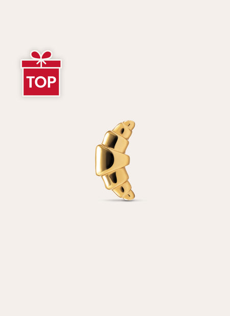 Croissant Gold Single Earring 
