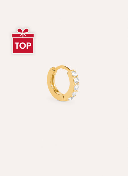 Cleo M Gold Hoop Single Earring