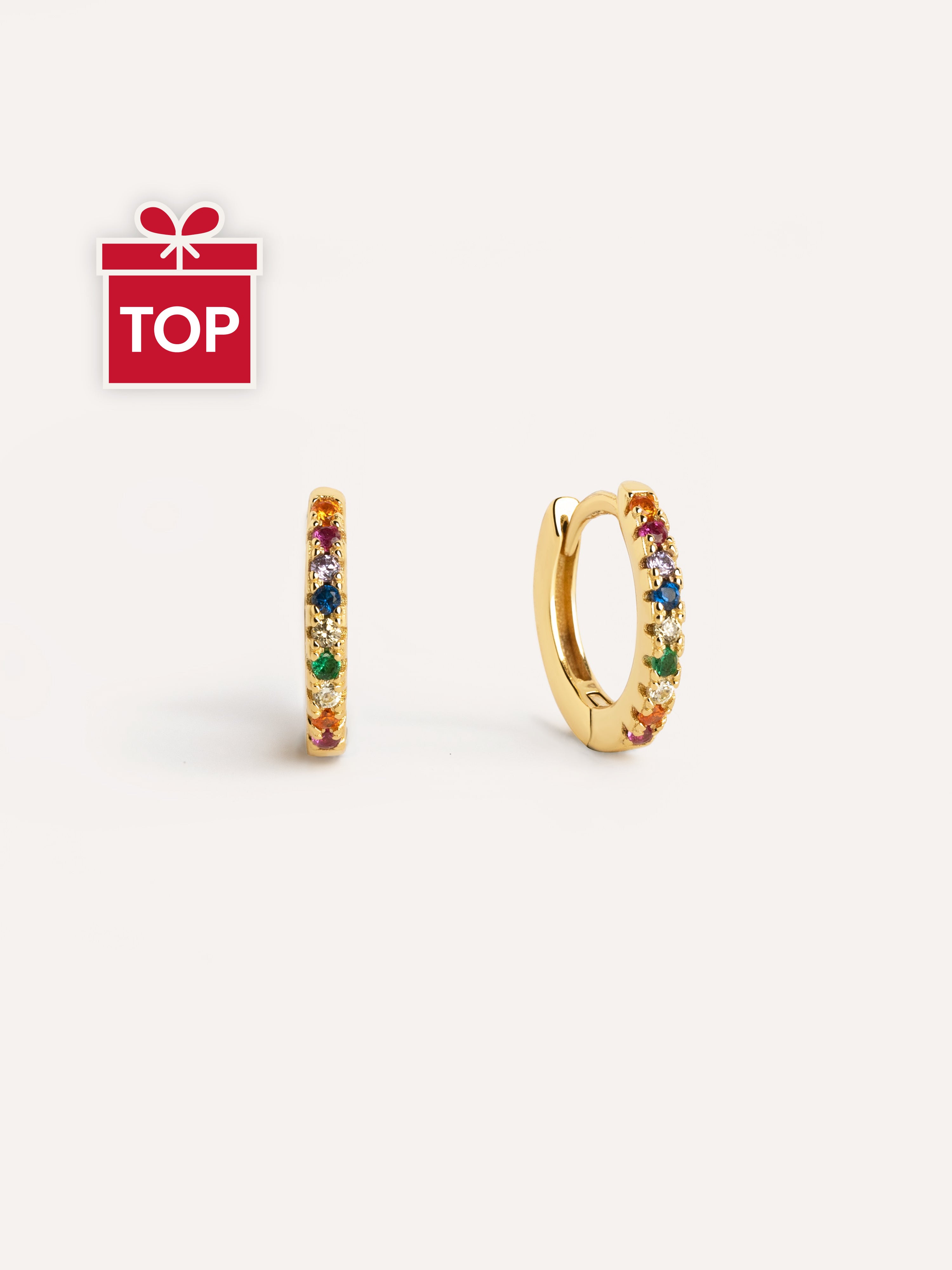 Colors Gold Hoop Earrings