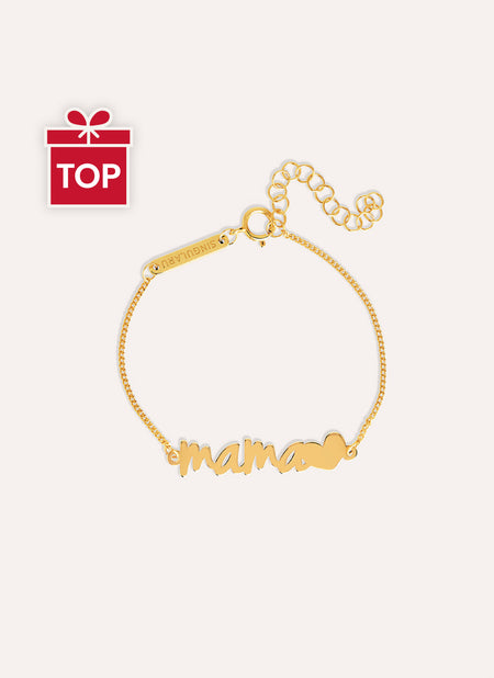 Mama Heart Gold Bracelet