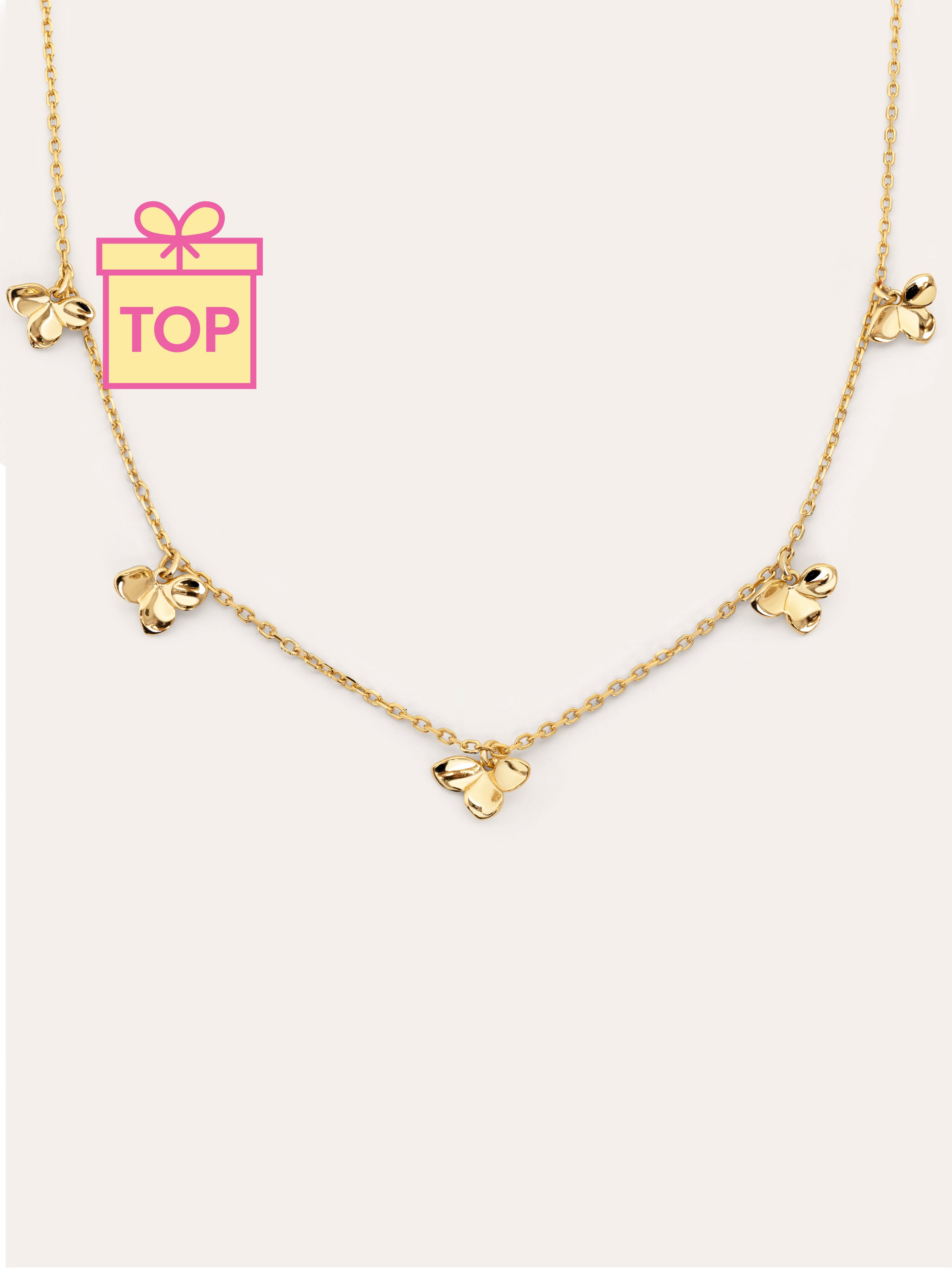 Zinnia Gold Necklace