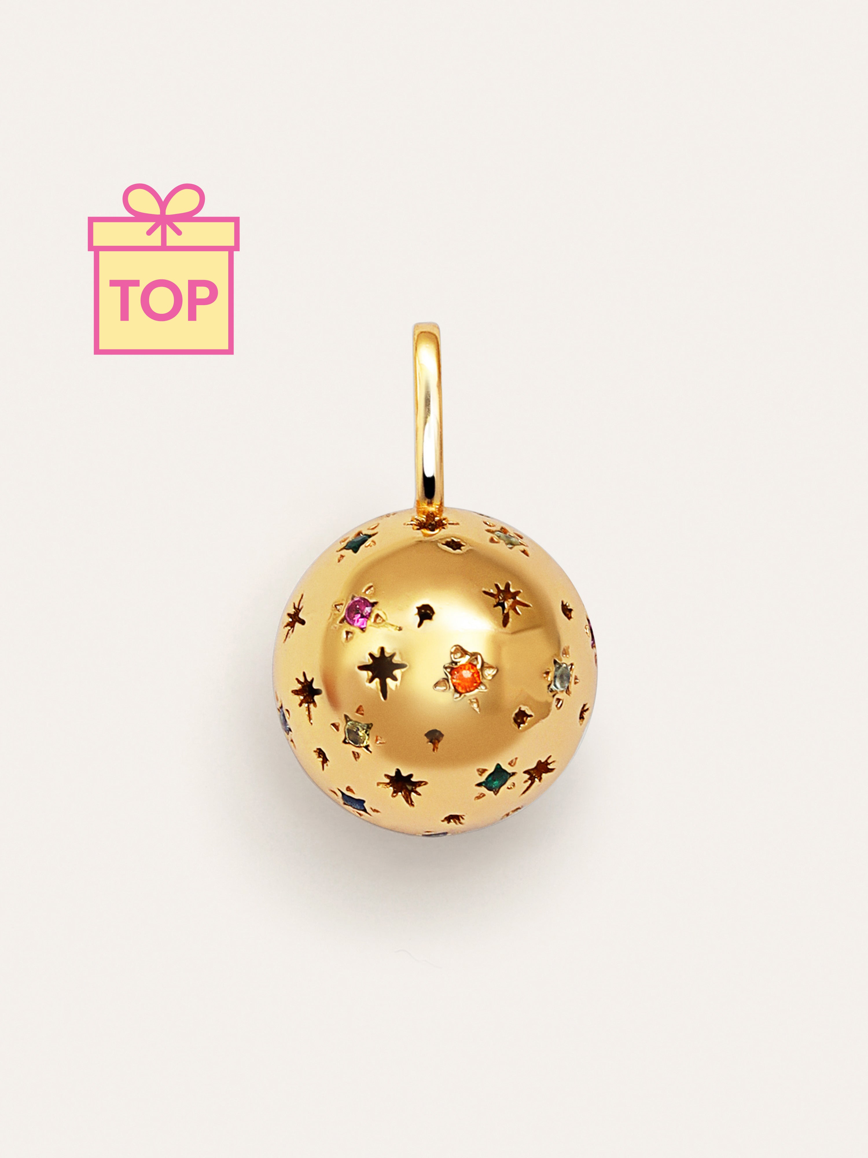 Charm Llamador de Ángeles Baño Oro