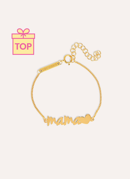 Mama Heart Gold Bracelet