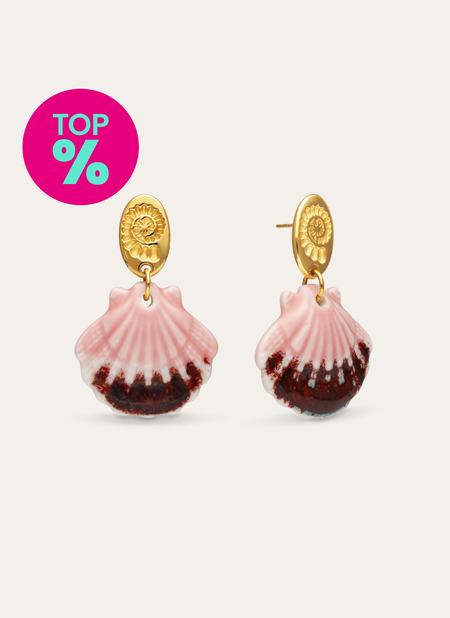 Sira Hoop Earrings Gold Plated Steel