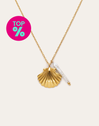 Collar Irida Acero Baño Oro