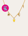 Multicharm Aperitivo Marino Necklace Steel 18kt Gold Plated