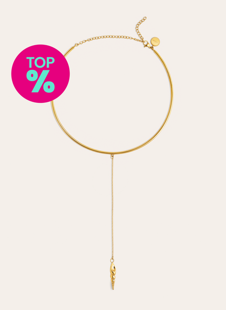 Choker Ítaca Acero Baño Oro