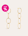 Circles & Circles Gold Earrings