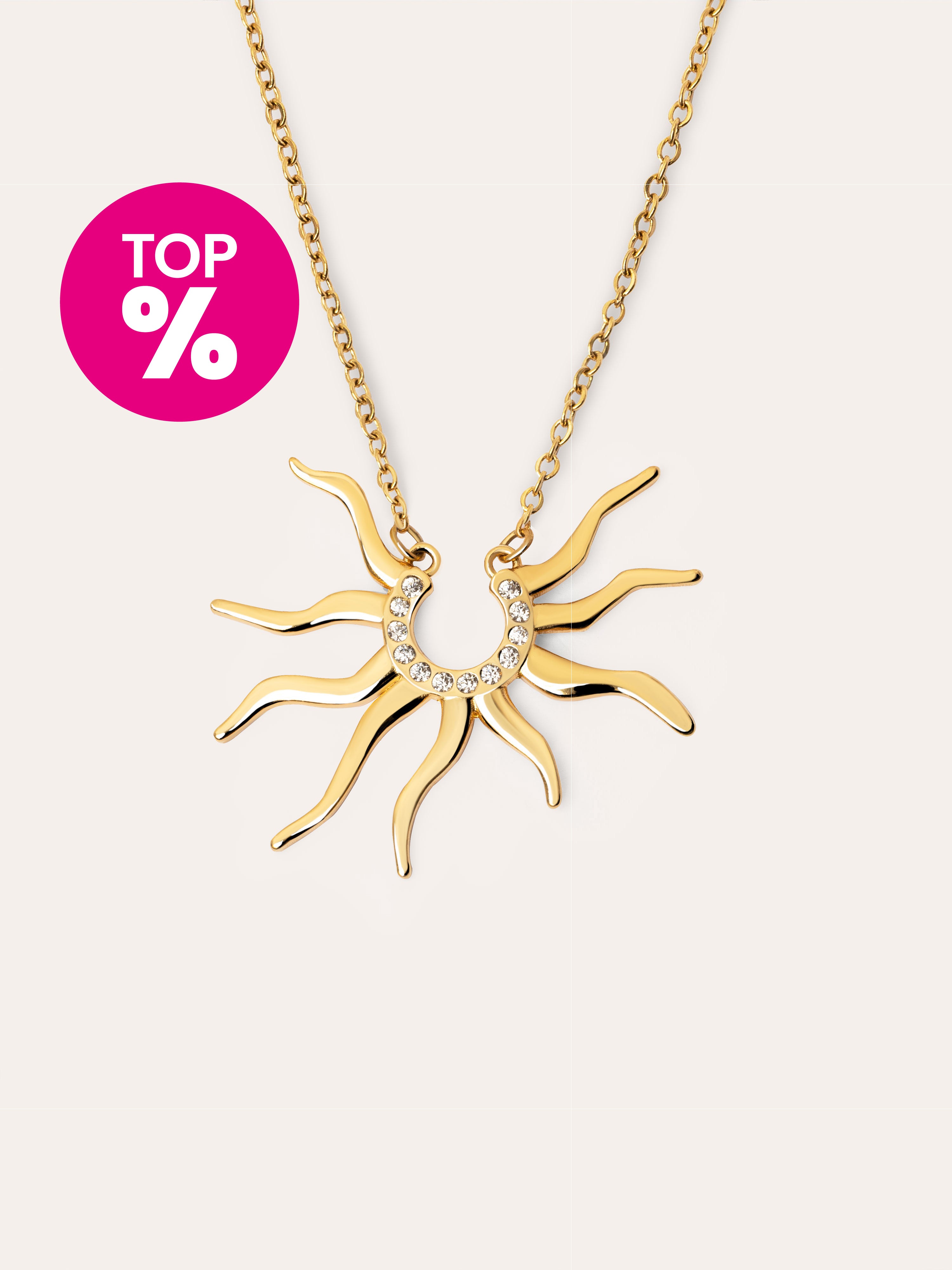 Collar Sole Mio Baño Oro