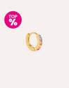 Cleo M Colors Gold Hoop Single Earring