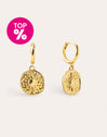 Pendientes Aro Solstice Sun Baño Oro