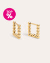 Mila Dots Stainless Steel Gold Earrings 