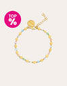 Crystal Solar Stainless Steel Gold Bracelet