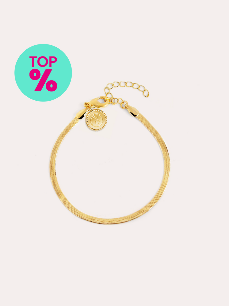 Lisse S Gold-Plated Steel Bracelet