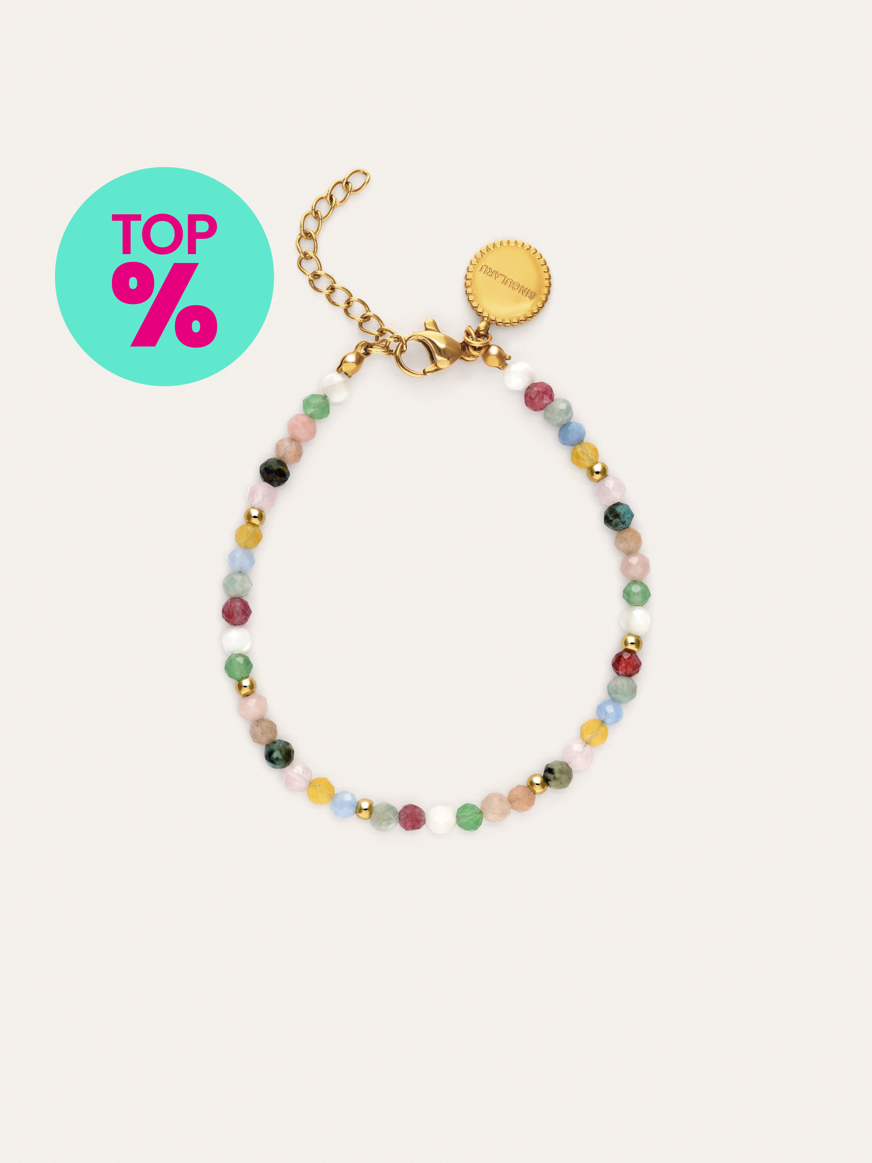 Pulsera Altea Colors Acero Baño Oro