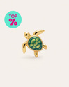 Orecchino Singolo Tortuga Placcato Oro