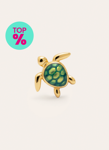 Turtle Gold Single Earring