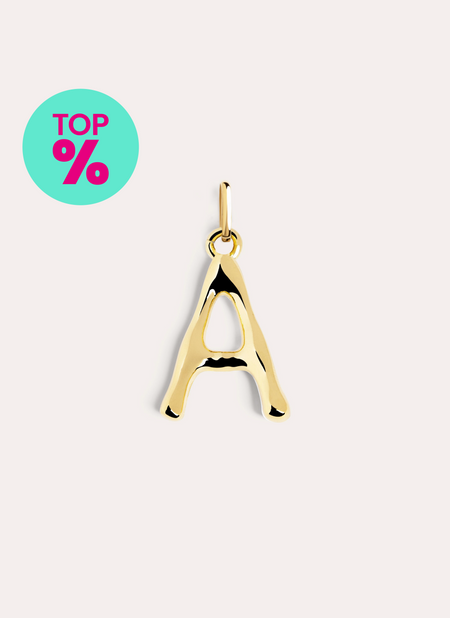 Letter XL Gold Charm