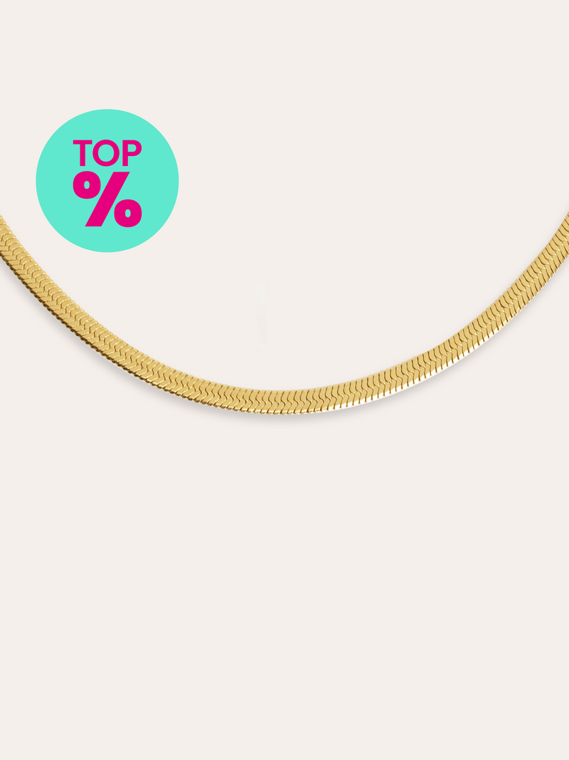 Lisse S Gold-Plated Stainless Steel Necklace