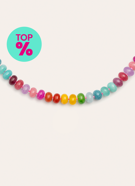 Bloom Stones Stainless Steel Gold Necklace