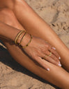 Double Twist Gold-Plated Ring