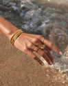 Double Twist Gold-Plated Ring