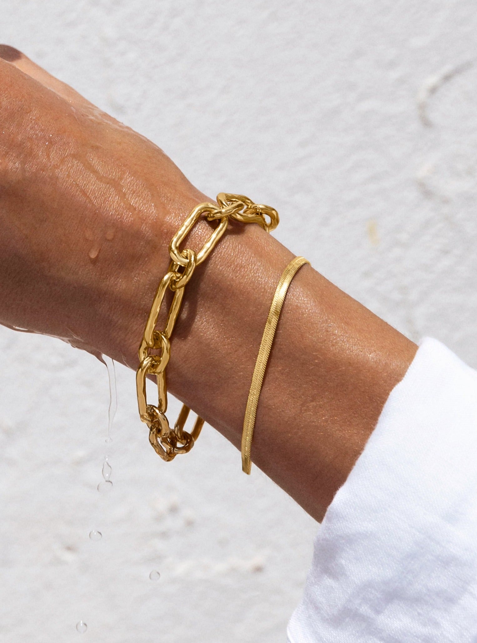 Bracciale Maglia Americana Oro 18 Carati, Taglia unica, Oro giallo, senza pietra Bracciale Maglia Americana Oro 18 Carati, Taglia unica, Oro giallo, senza pietra