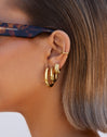 Dune Gold Hoop Single  Earring