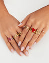 Sia Berries Ring, Gold-Plated