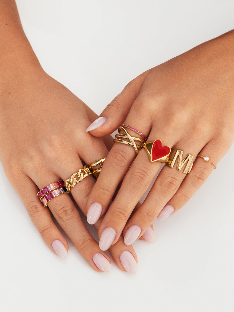 Sia Berries Ring, Gold-Plated