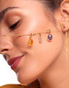 Triple Dots Steel Gold-Plated Necklace