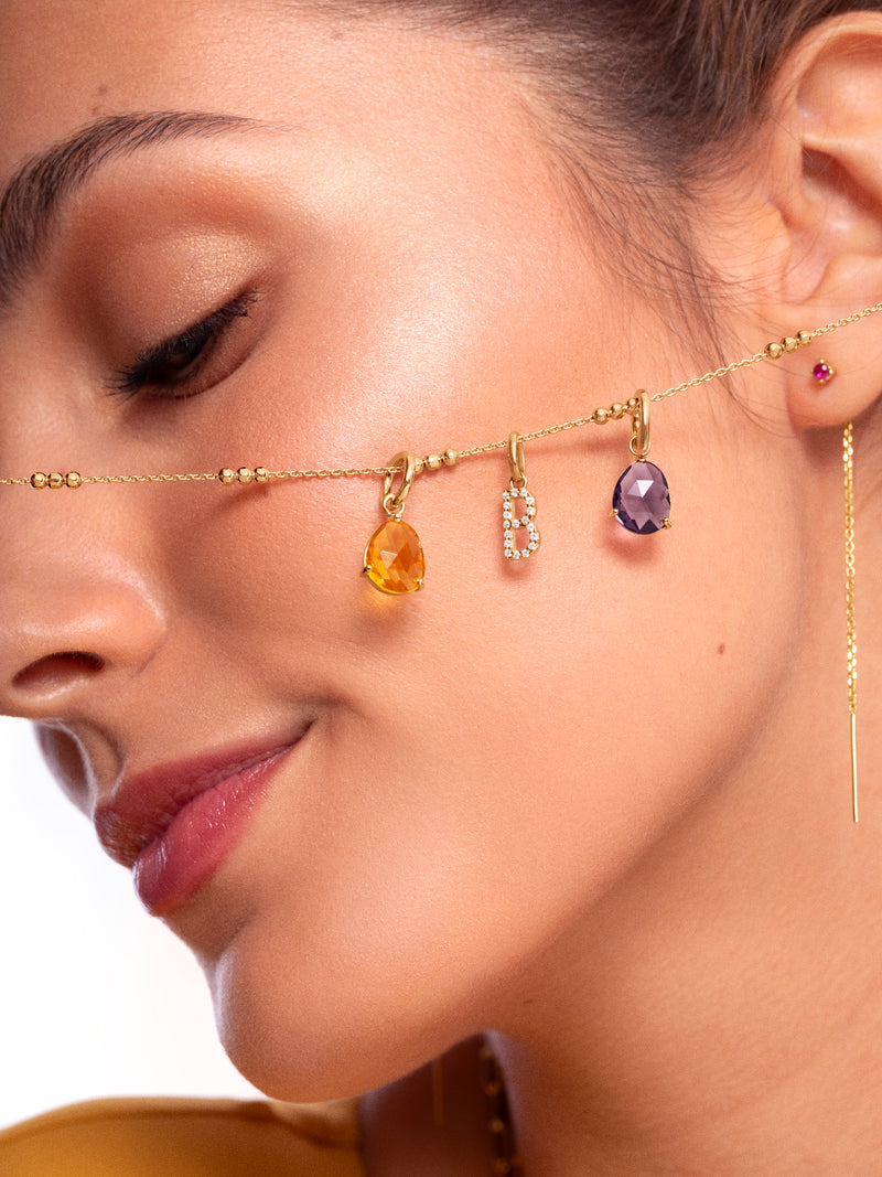 Triple Dots Steel Gold-Plated Necklace